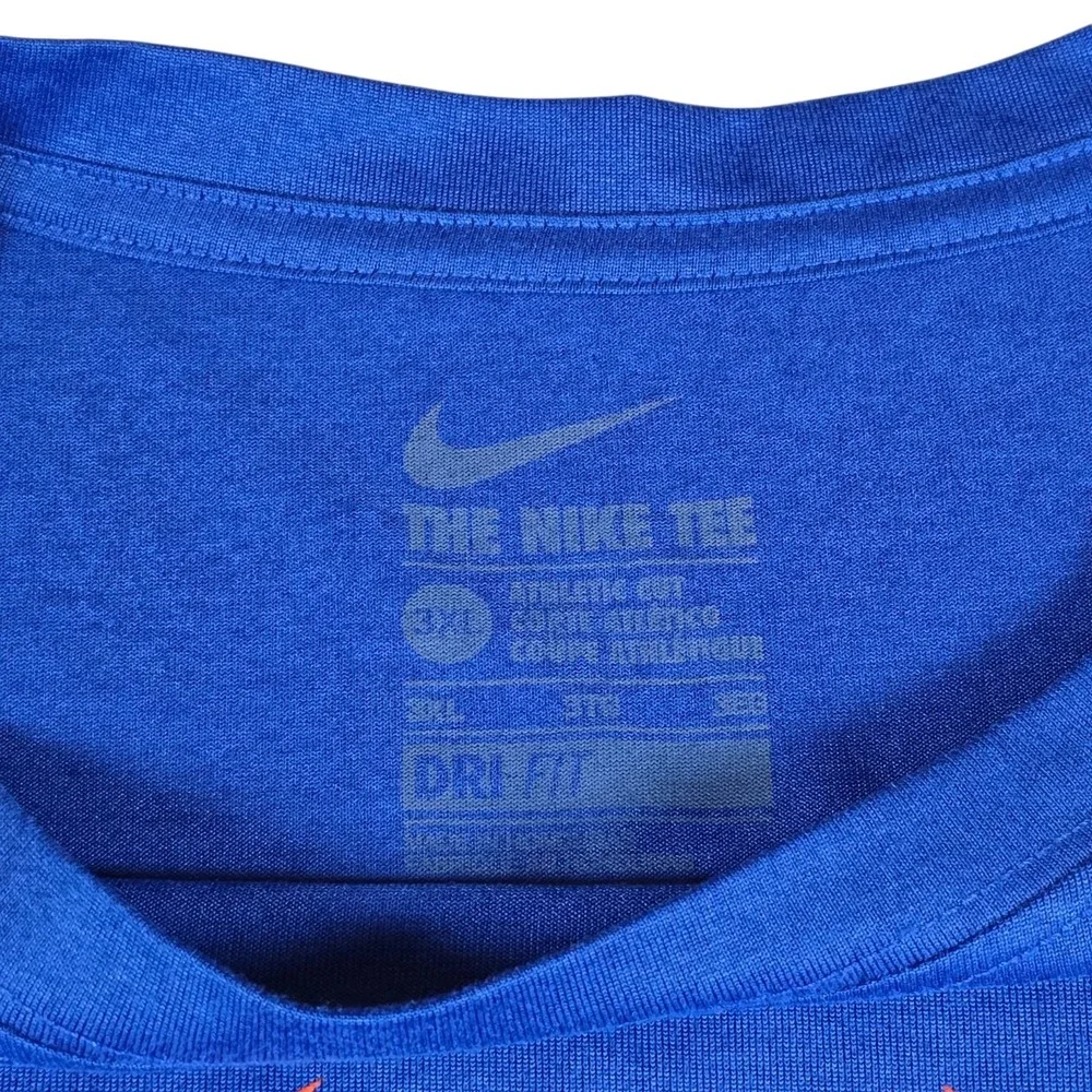 Nike Florida Gators UF Dri-Fit Blue Football Graphic Performance Shirt Mens 3XL